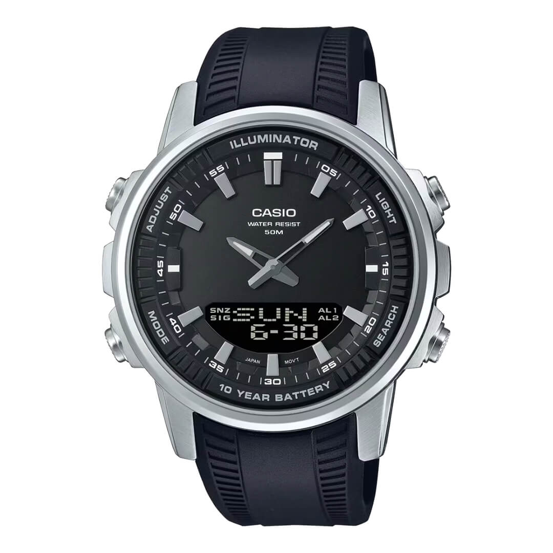 RELOJ CASIO AMW-880-1AVDF HOMBRE RESINA NEGRO - 1