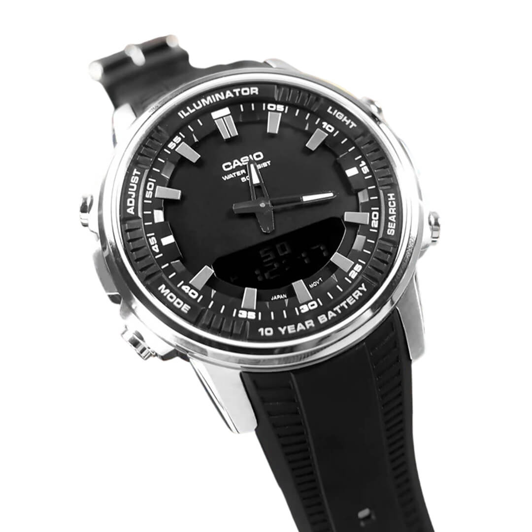 RELOJ CASIO AMW-880-1AVDF HOMBRE RESINA NEGRO - 2