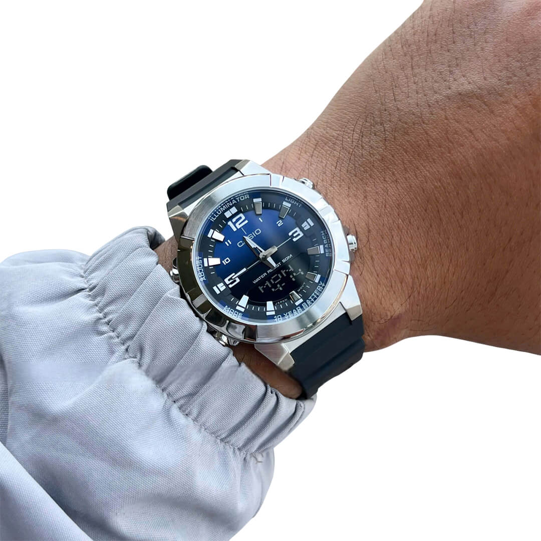 RELOJ CASIO AMW-870A-2AVDF HOMBRE RESINA NEGRO - 4