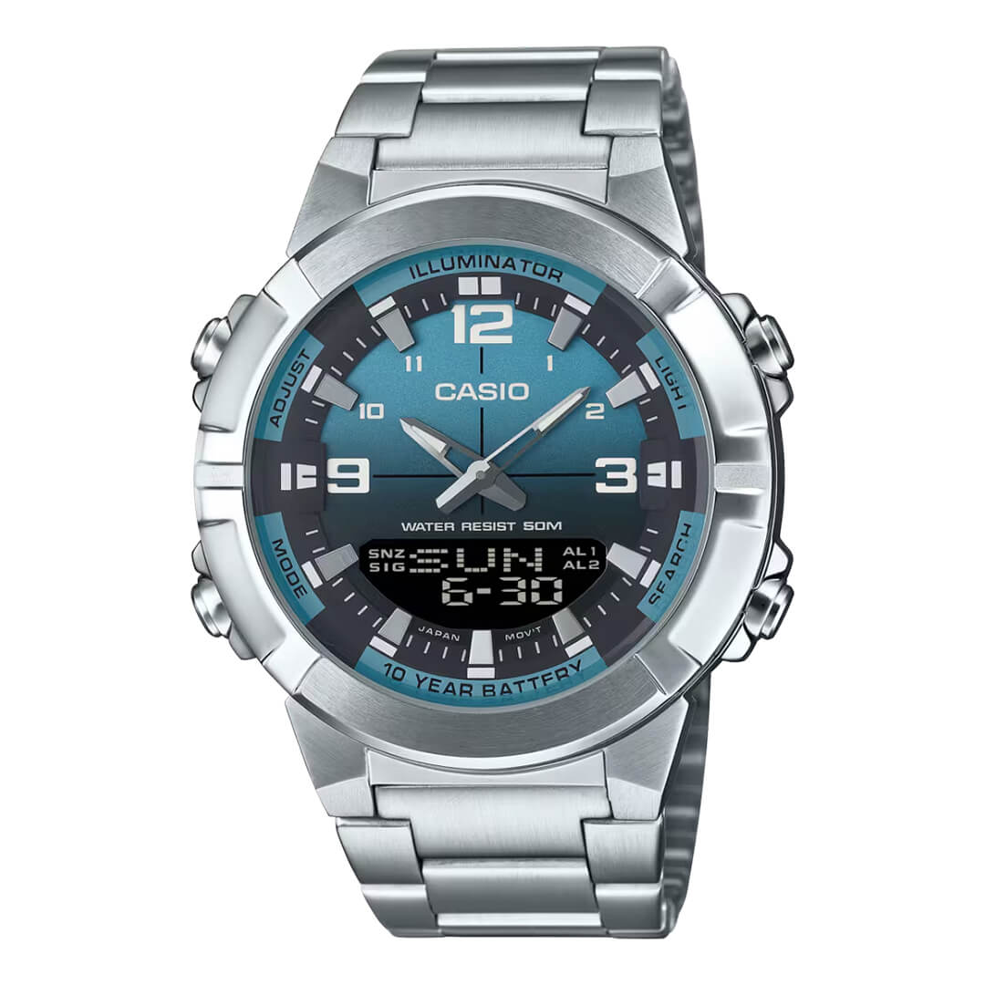 RELOJ CASIO AMW-870DA-2A2VDF HOMBRE ACERO PLATEADO - 1
