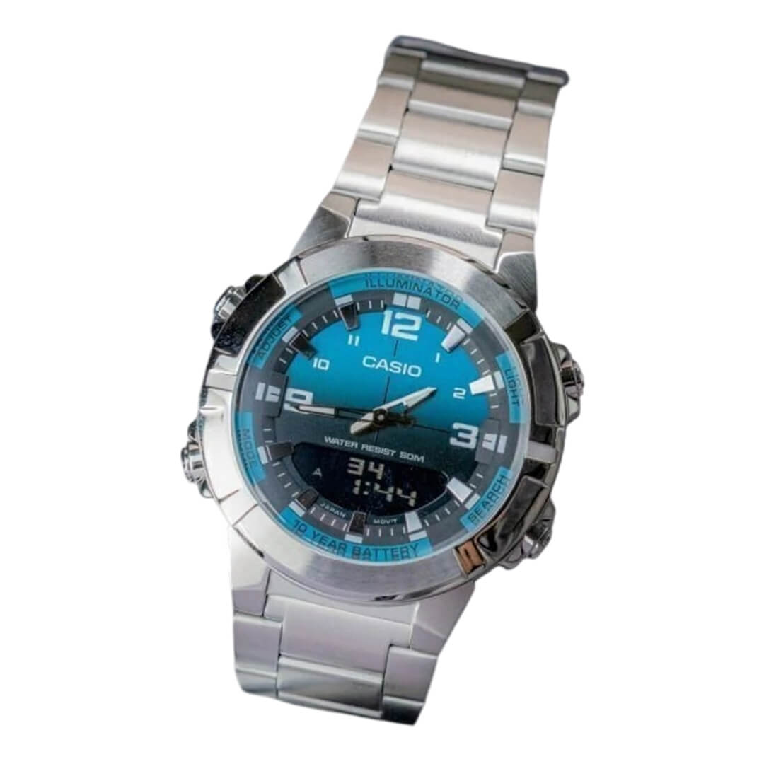 RELOJ CASIO AMW-870DA-2A2VDF HOMBRE ACERO PLATEADO - 3