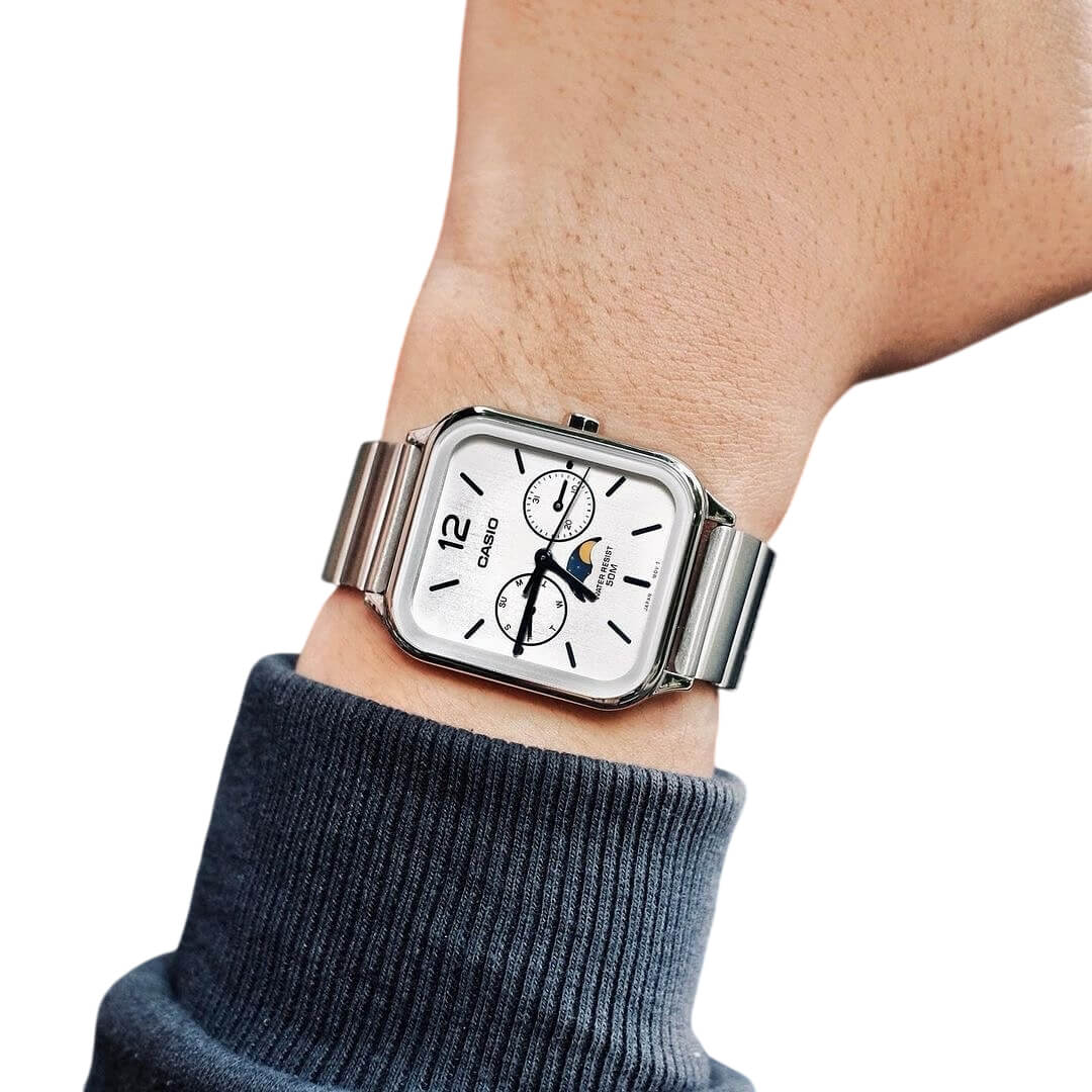 RELOJ CASIO MTP-M305D-7A2VDF HOMBRE ACERO PLATEADO - 5