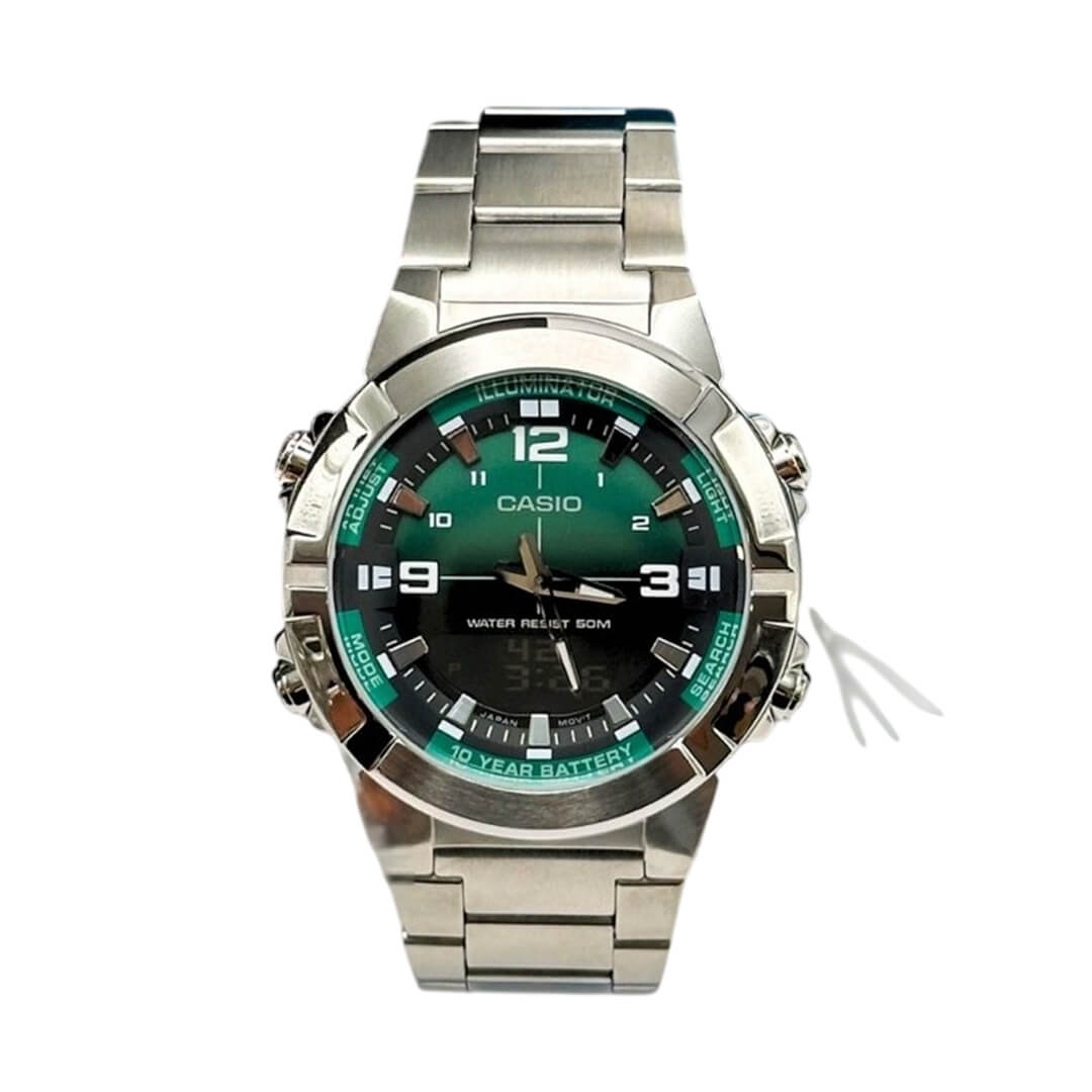 RELOJ CASIO AMW-870DA-3AVDF HOMBRE ACERO PLATEADO - 2