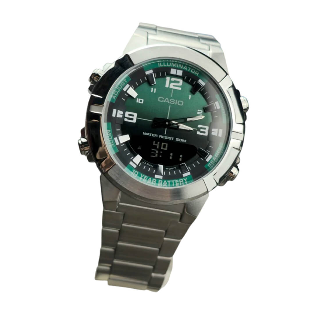RELOJ CASIO AMW-870DA-3AVDF HOMBRE ACERO PLATEADO - 3