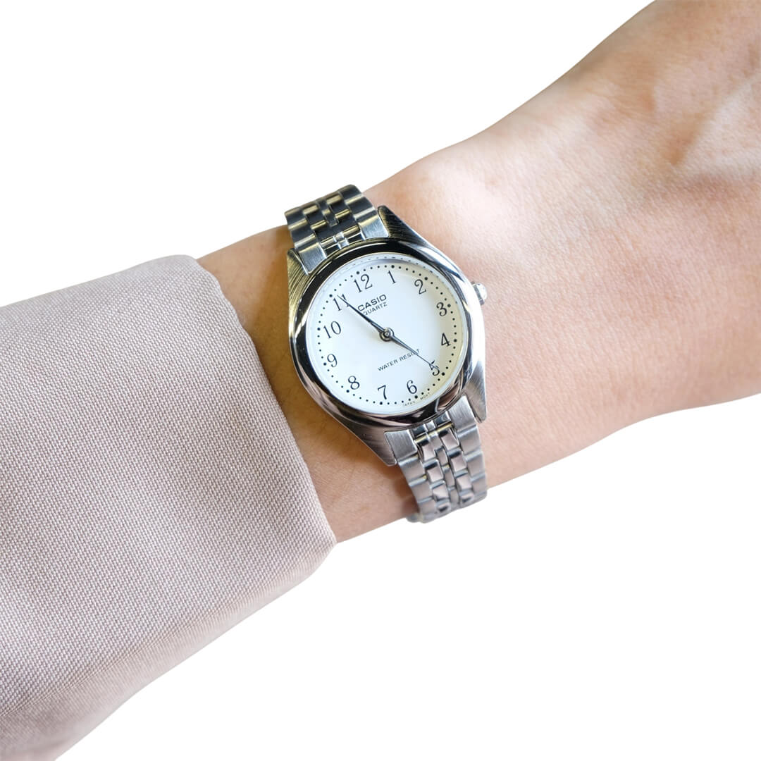 RELOJ CASIO LTP-1129A-7B MUJER ACERO PLATEADO - 3