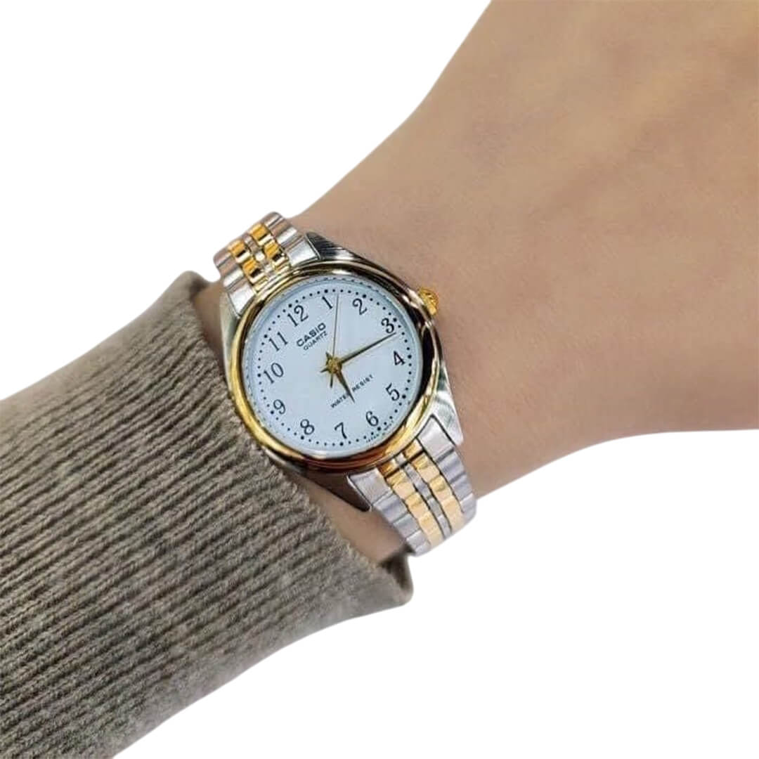 RELOJ CASIO LTP-1129G-7B MUJER ACERO PLATEADO - 3