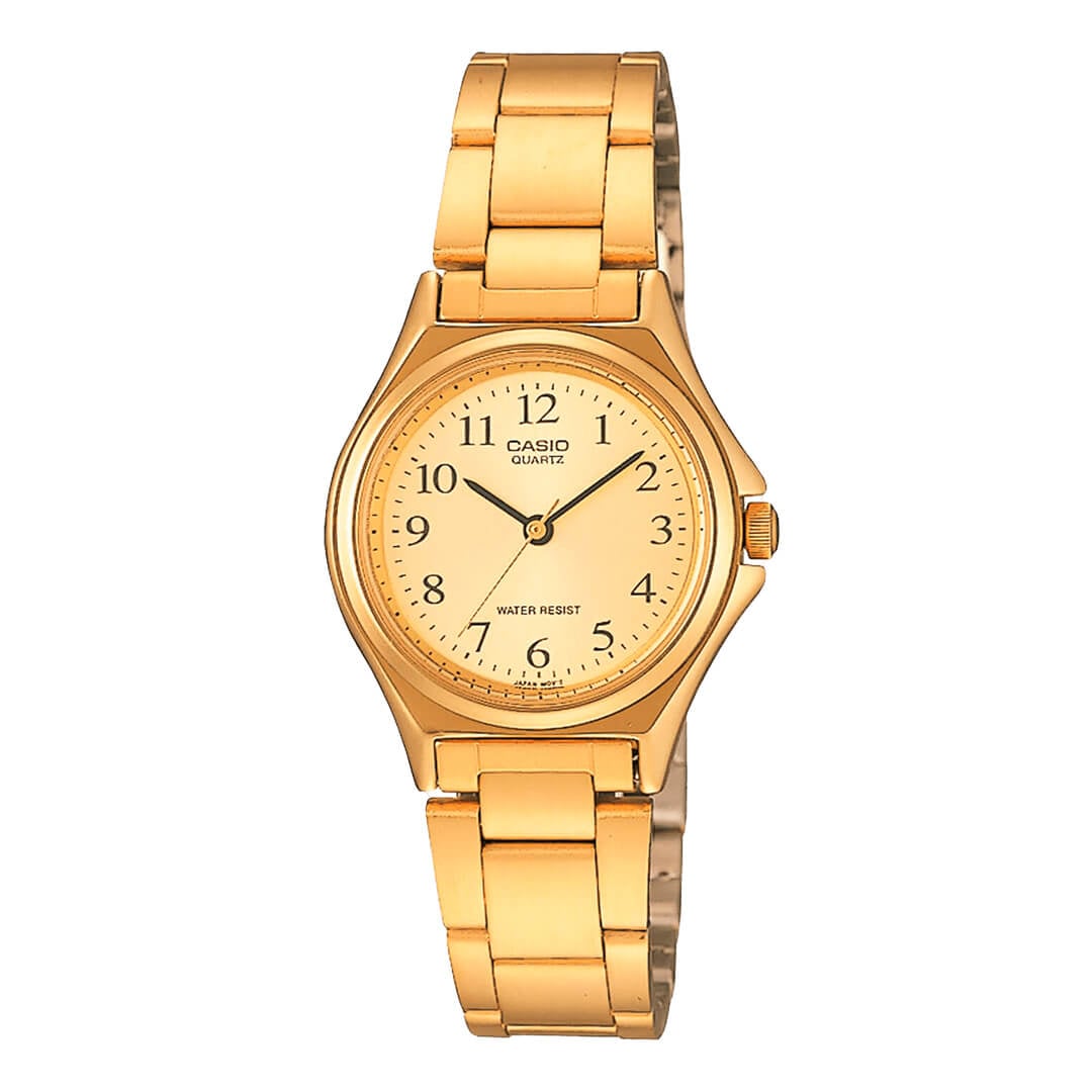 RELOJ CASIO LTP-1130N-9B MUJER ACERO DORADO - 1