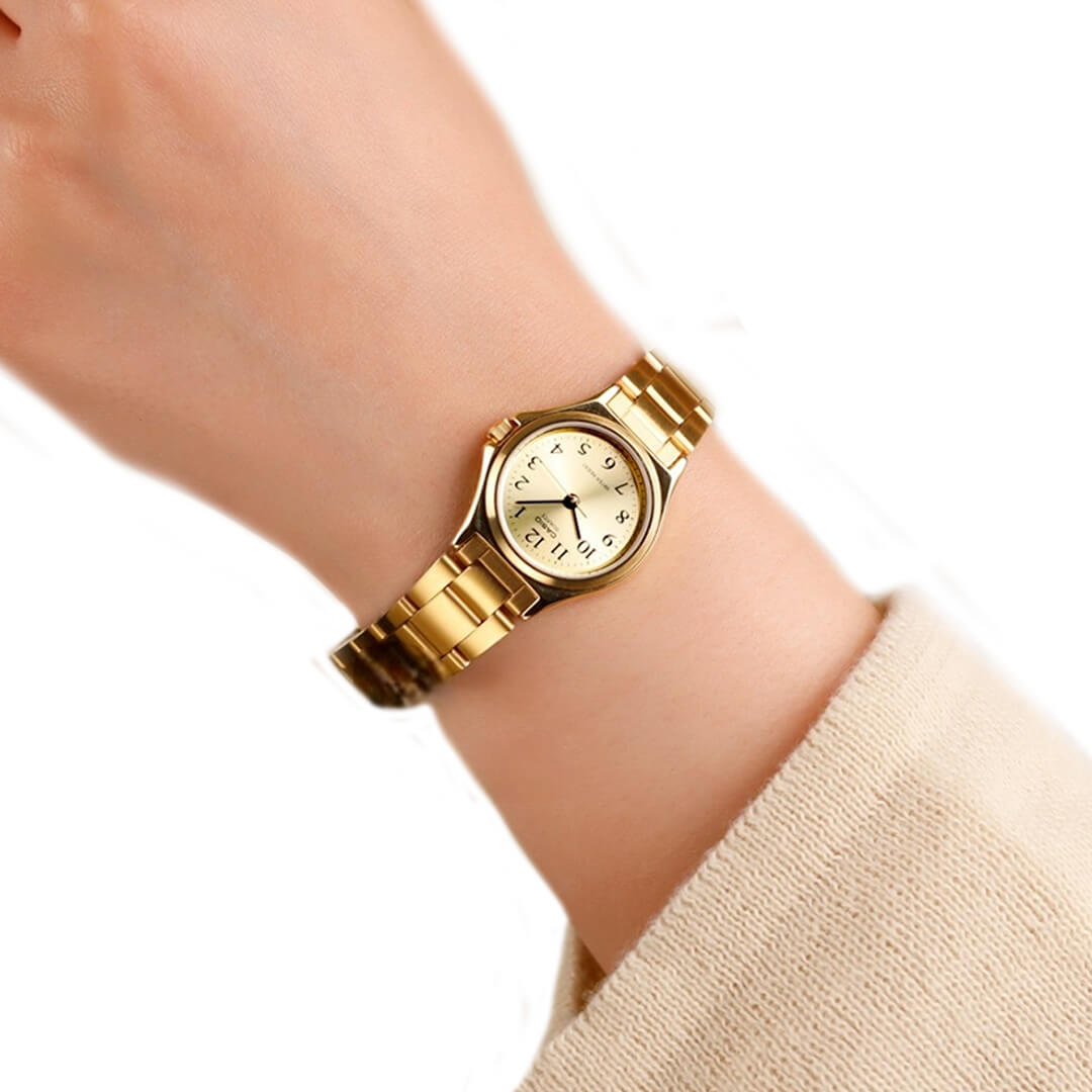 RELOJ CASIO LTP-1130N-9B MUJER ACERO DORADO - 4