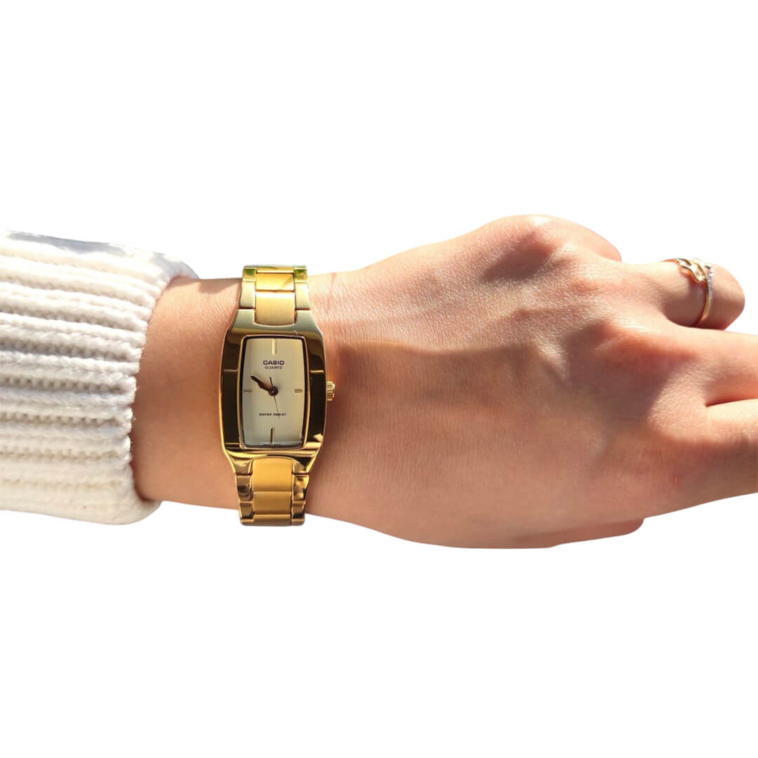 RELOJ CASIO LTP-1165N-9C MUJER ACERO DORADO - 4
