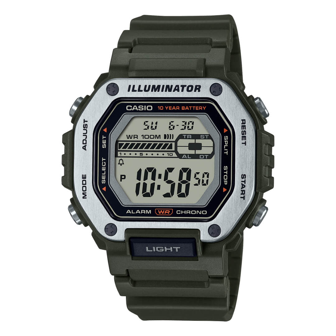 RELOJ CASIO MWD-110H-3AV HOMBRE RESINA VERDE - 1