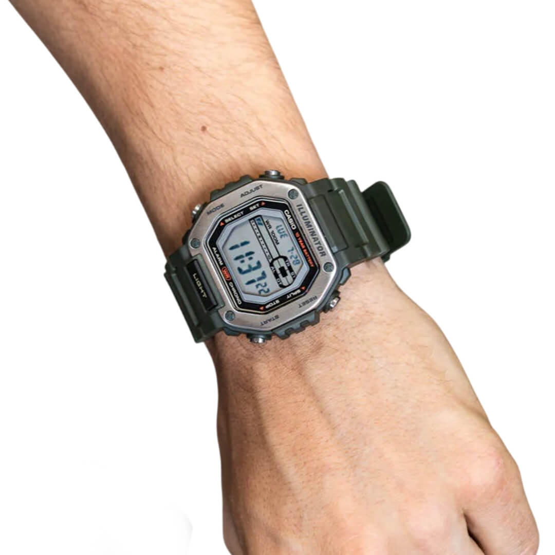 RELOJ CASIO MWD-110H-3AV HOMBRE RESINA VERDE - 3