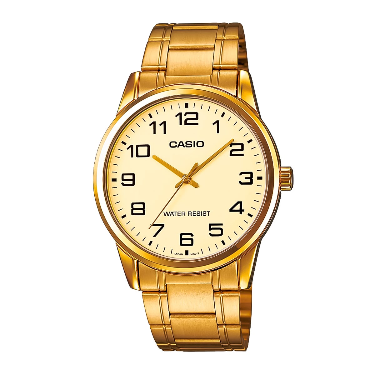 RELOJ CASIO MTP-V001G-9B HOMBRE ACERO DORADO - 1