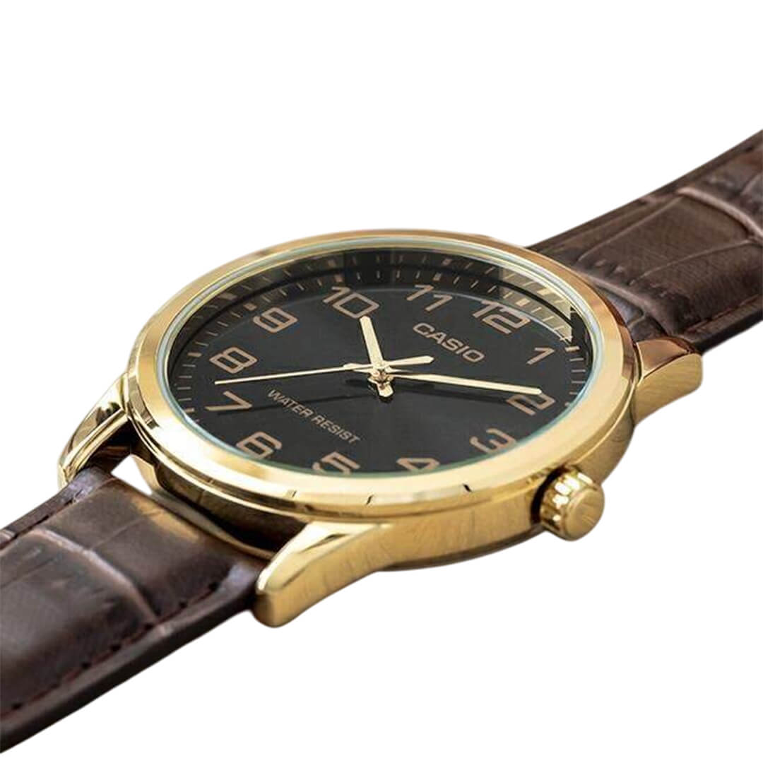 RELOJ CASIO MTP-V001GL-1B HOMBRE CUERO MARRÓN - 2