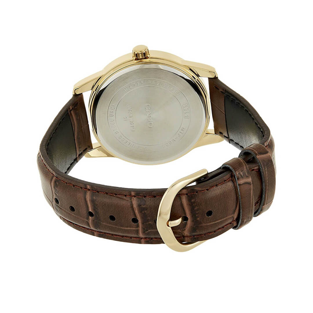 RELOJ CASIO MTP-V001GL-1B HOMBRE CUERO MARRÓN - 3