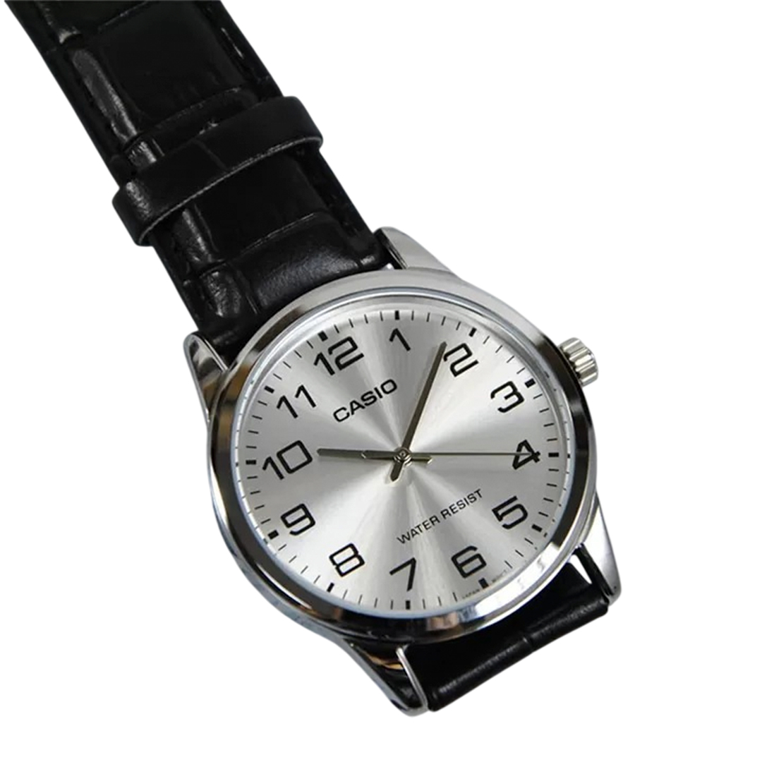 RELOJ CASIO MTP-V001L-7B HOMBRE CUERO NEGRO - 2
