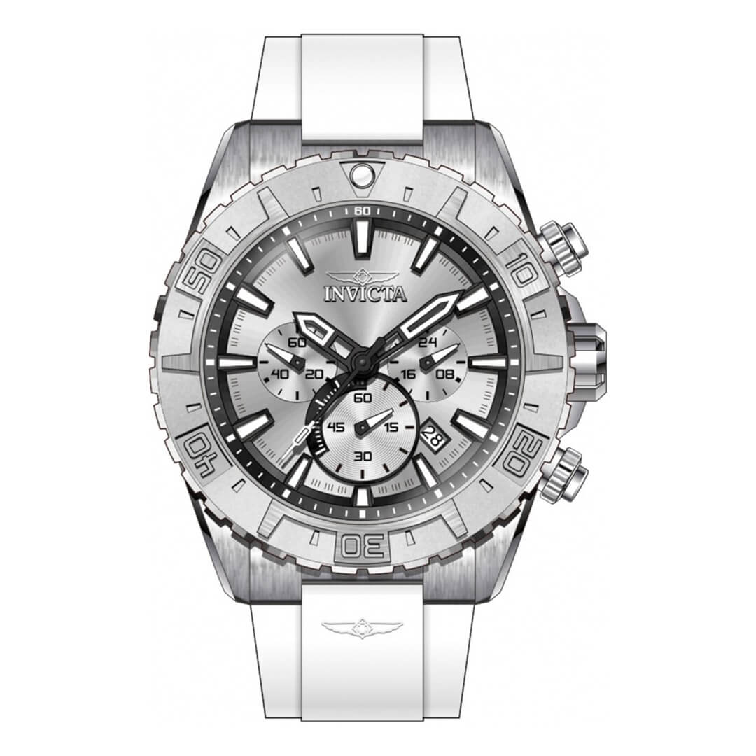 RELOJ INVICTA AVIATOR 37634 HOMBRE BLANCO Y PLATEADO - 3