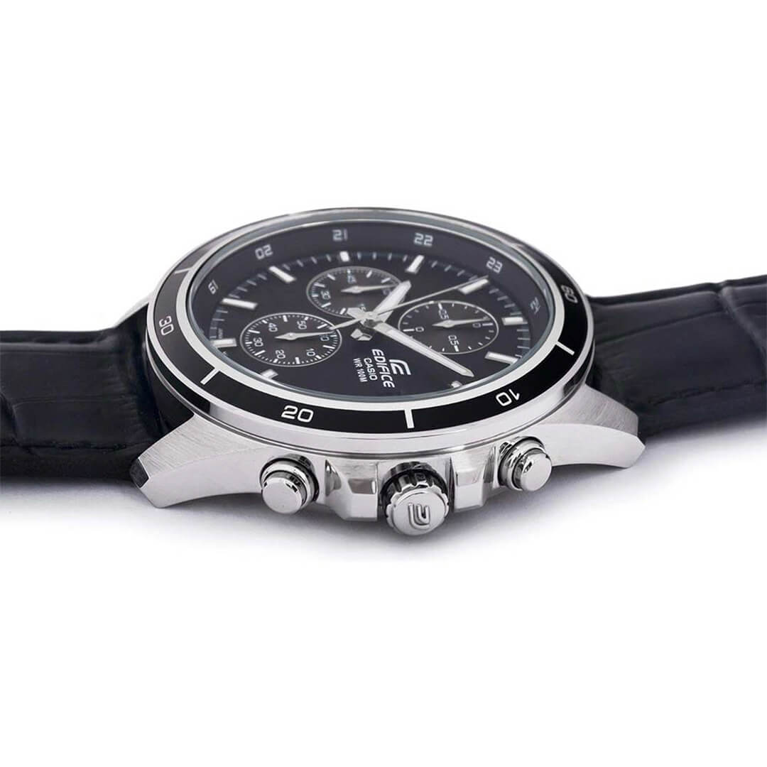 RELOJ EDIFICE EFR-526L-1A HOMBRE CUERO NEGRO - 3