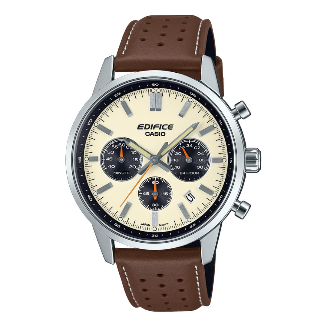 RELOJ EDIFICE EFR-575L-7A HOMBRE CUERO MARRÓN - 1