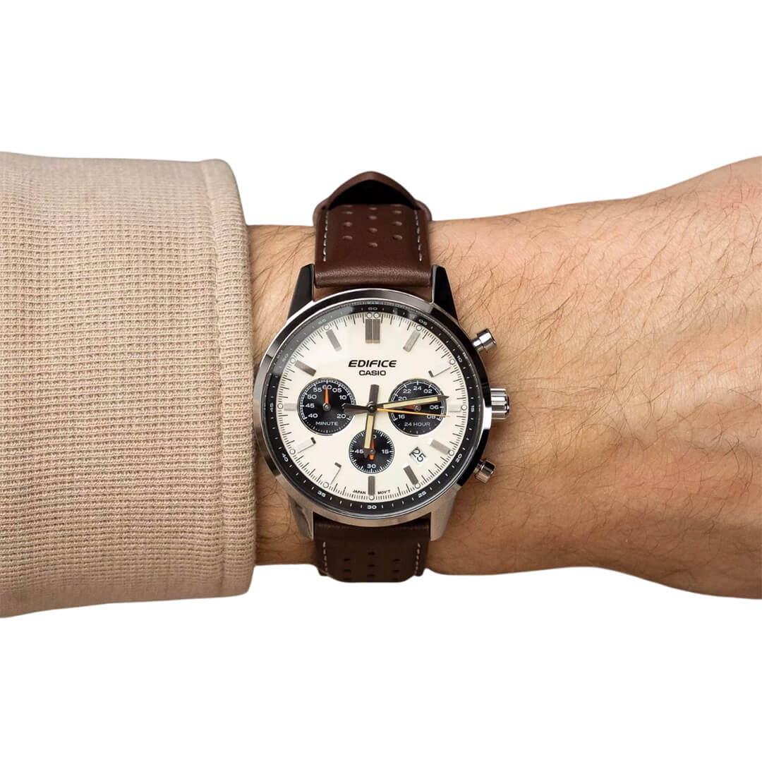 RELOJ EDIFICE EFR-575L-7A HOMBRE CUERO MARRÓN - 4