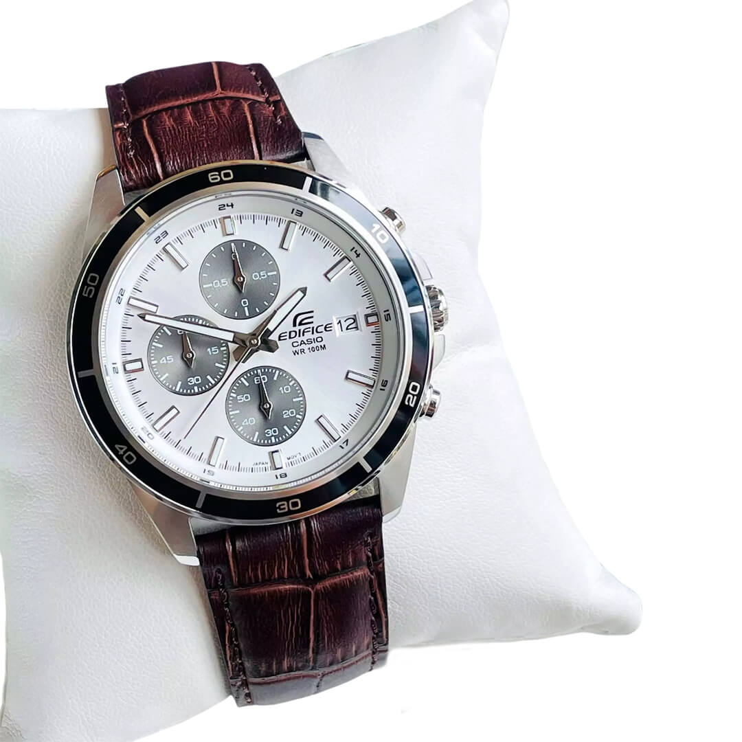 RELOJ EDIFICE EFR-526L-7A HOMBRE CUERO MARRÓN - 3