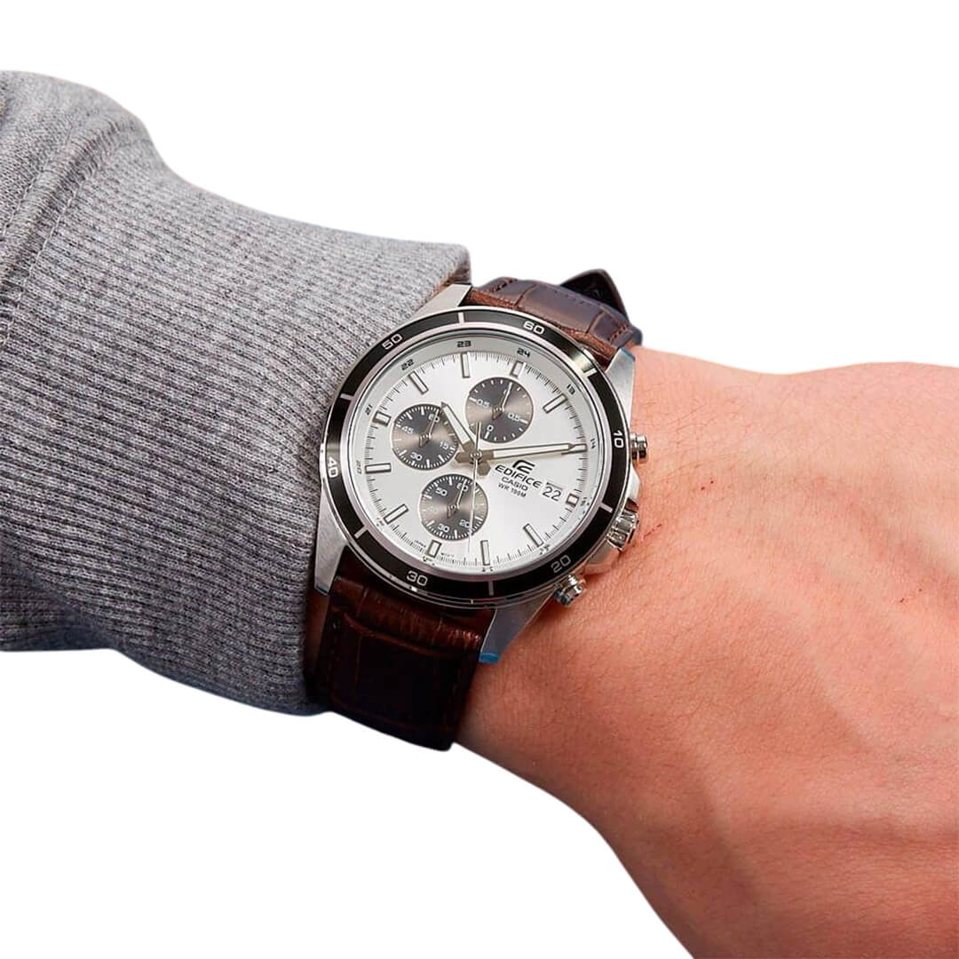RELOJ EDIFICE EFR-526L-7A HOMBRE CUERO MARRÓN - 5