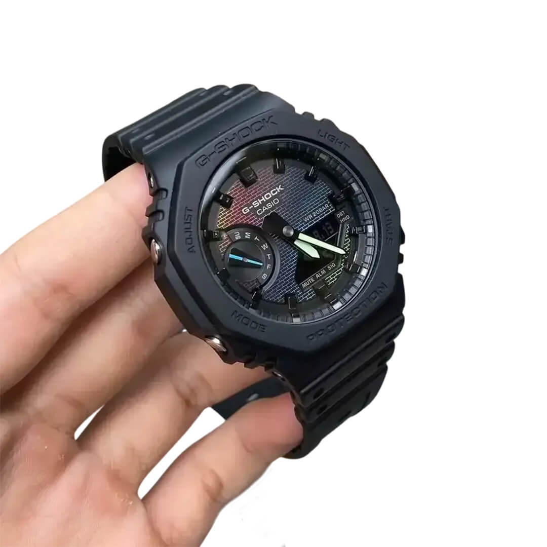 RELOJ G-SHOCK GA-2100RW-1A HOMBRE RESINA NEGRO - 3