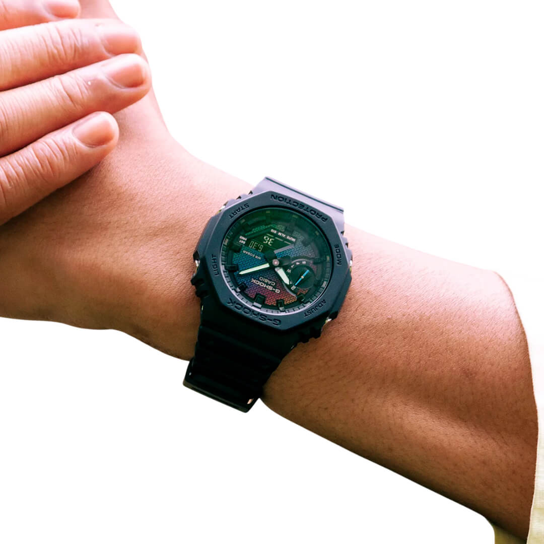 RELOJ G-SHOCK GA-2100RW-1A HOMBRE RESINA NEGRO - 4
