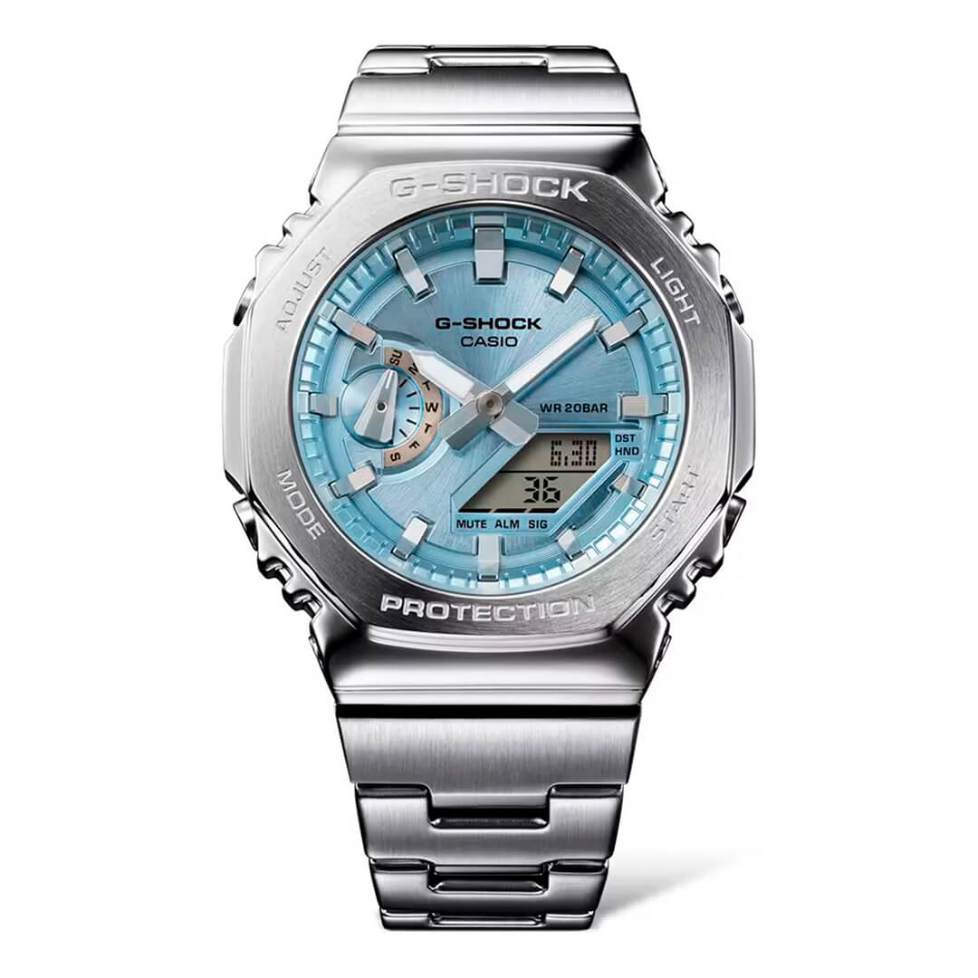 RELOJ G SHOCK GM-2110D-2A HOMBRE ACERO PLATEADO - 2