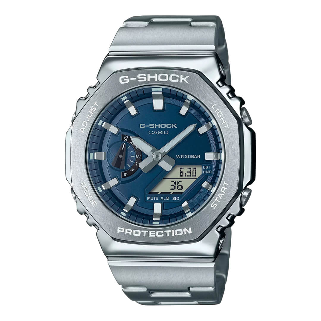 RELOJ G-SHOCK GM-2110D-2B HOMBRE ACERO PLATEADO - 1