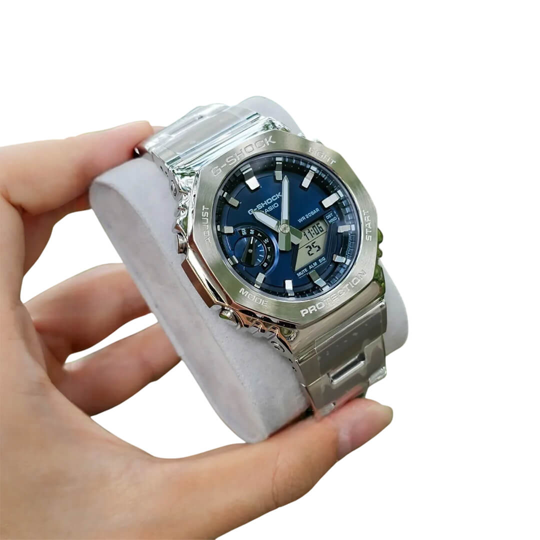 RELOJ G-SHOCK GM-2110D-2B HOMBRE ACERO PLATEADO - 3