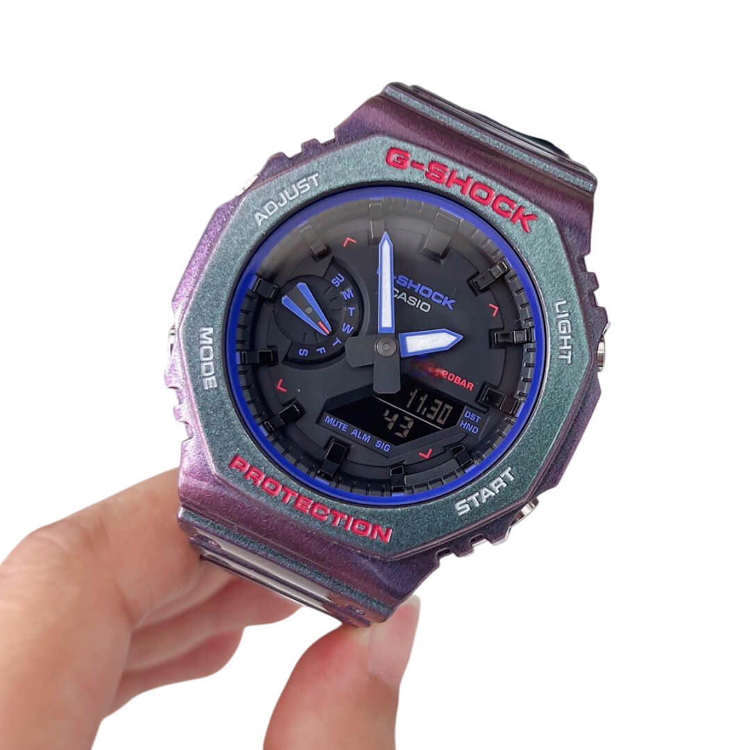RELOJ G-SHOCK GA-2100AH-6A HOMBRE RESINA MORADO - 2