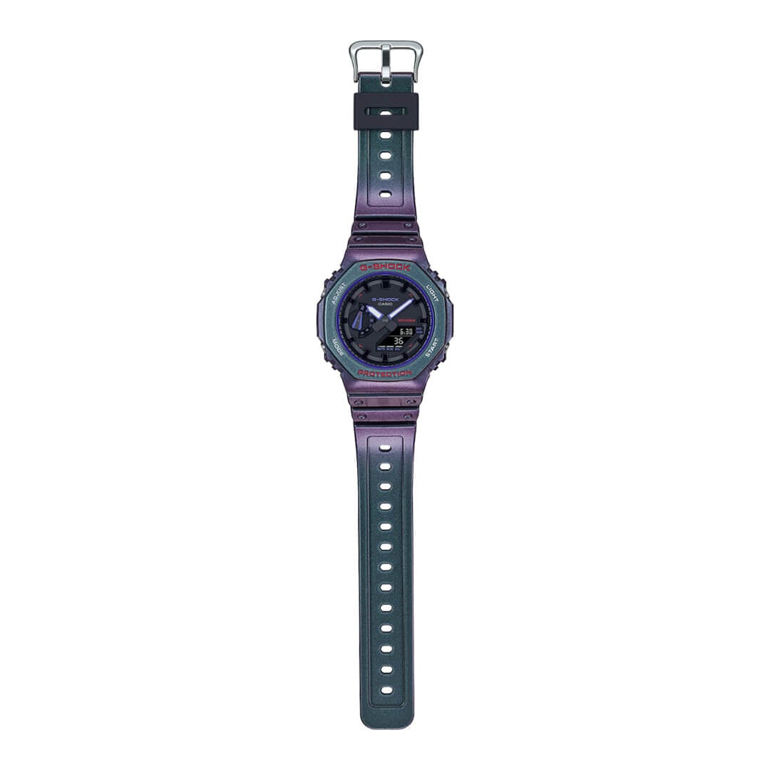 RELOJ G-SHOCK GA-2100AH-6A HOMBRE RESINA MORADO - 3