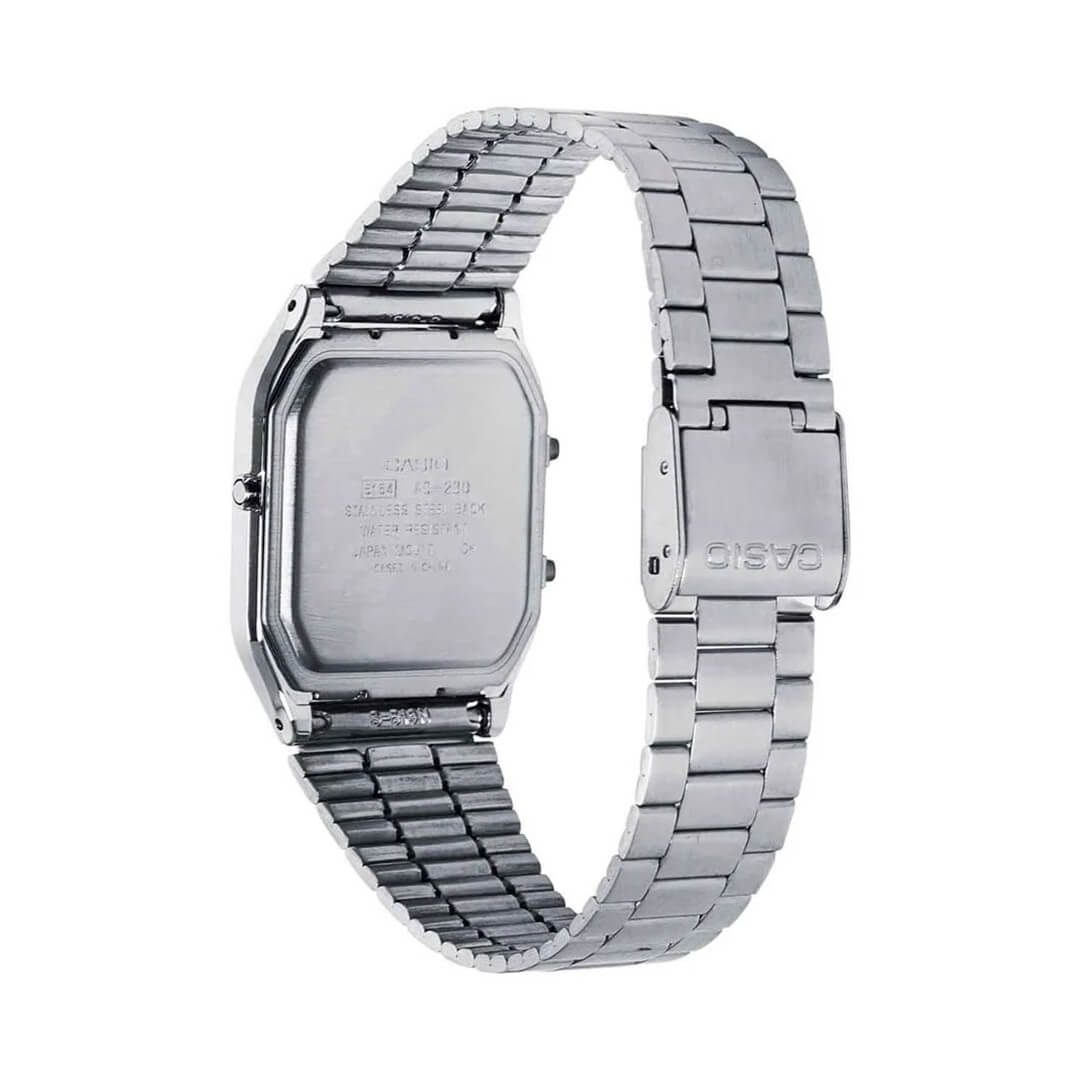 RELOJ CASIO AQ-230A-1D HOMBRE ACERO PLATEADO - 6