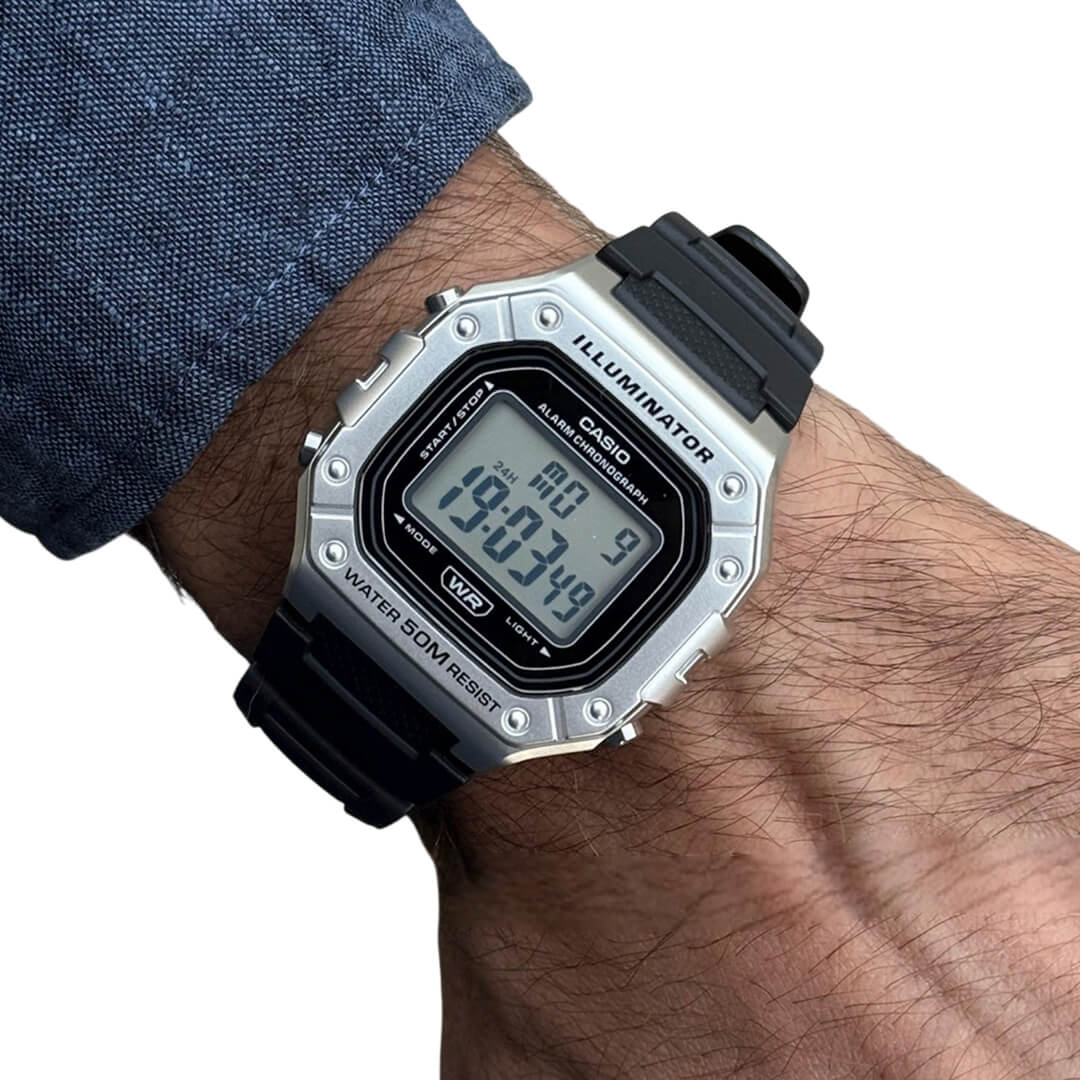 RELOJ CASIO W-218HM-7A HOMBRE RESINA NEGRO - 3