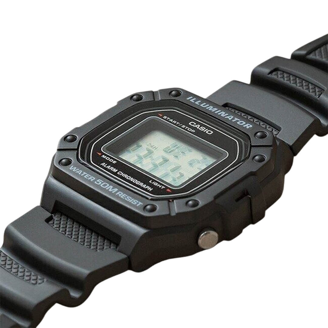 RELOJ CASIO W-218H-1A HOMBRE RESINA NEGRO - 3