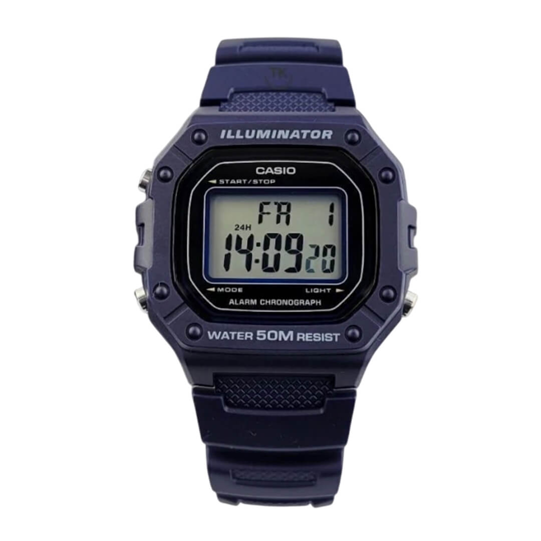RELOJ CASIO W-218H-2A HOMBRE RESINA AZUL - 2