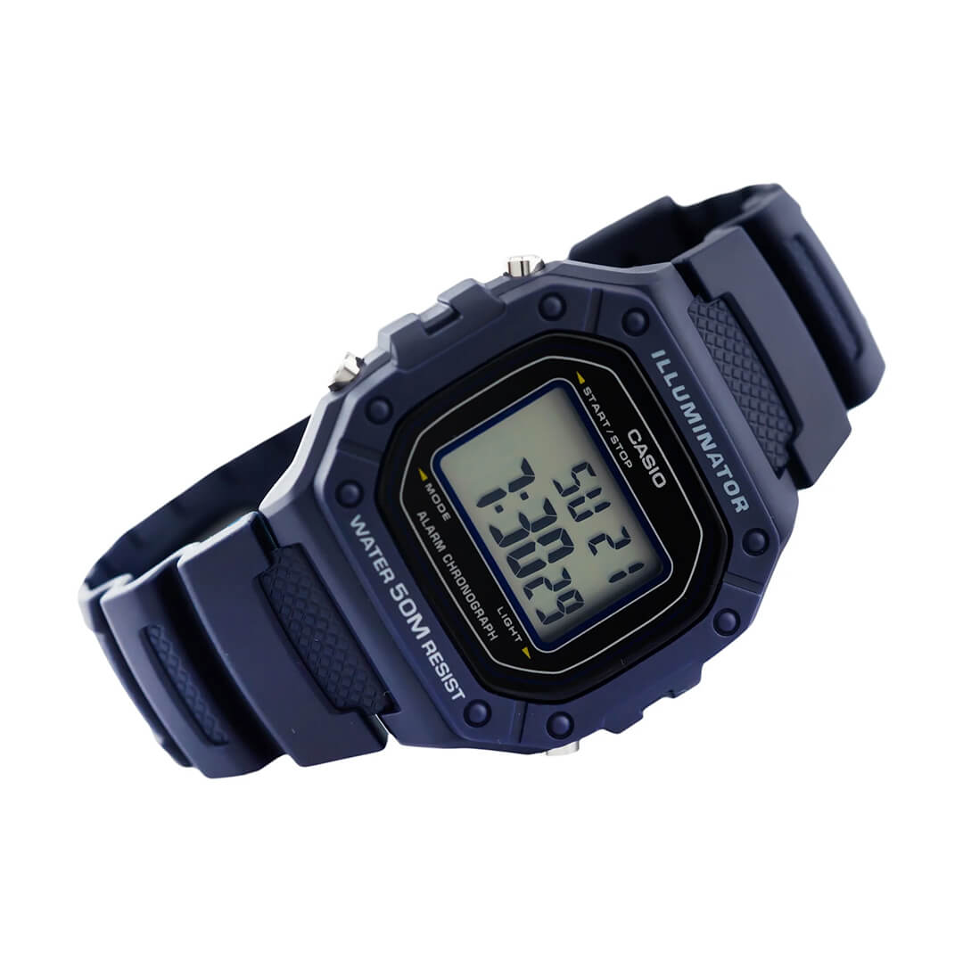 RELOJ CASIO W-218H-2A HOMBRE RESINA AZUL - 3