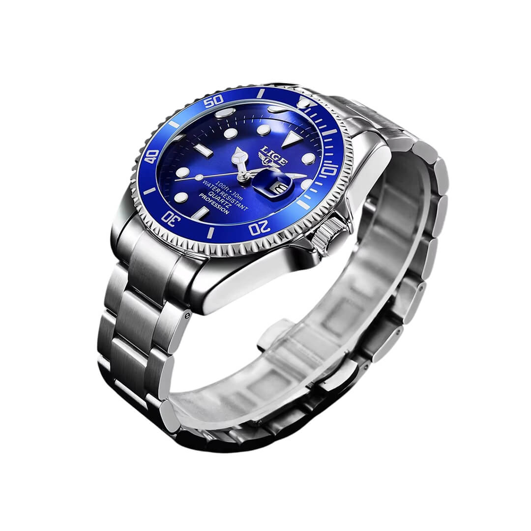 RELOJ LIGE LIG-3 HOMBRE ACERO PLATEADO - 2