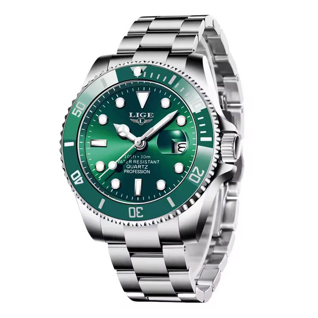 RELOJ LIGE LIG-4 HOMBRE ACERO PLATEADO - 1