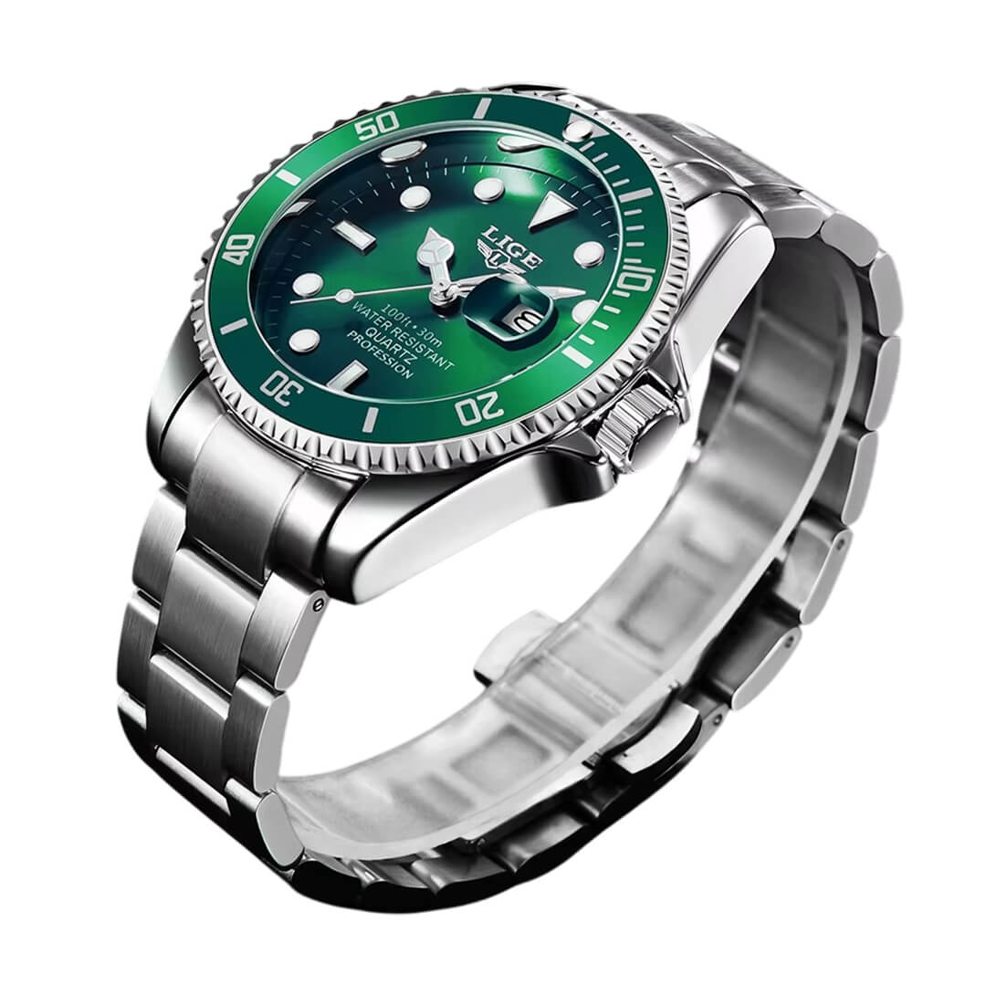 RELOJ LIGE LIG-4 HOMBRE ACERO PLATEADO - 2