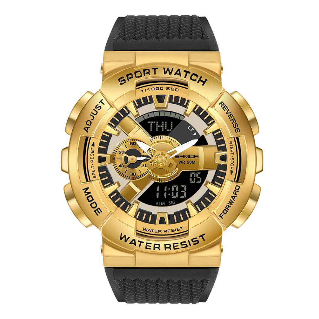 RELOJ SANDA SAN-10 HOMBRE DEPORTIVO NEGRO - 1