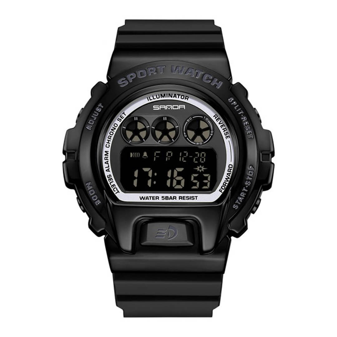 RELOJ SANDA SAN-11 HOMBRE DEPORTIVO NEGRO - 1