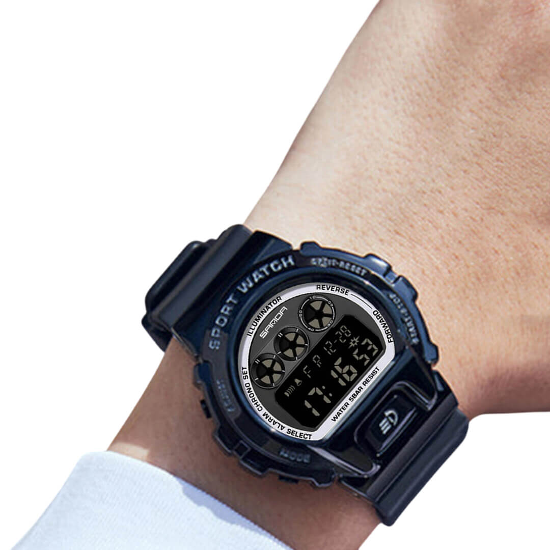 RELOJ SANDA SAN-11 HOMBRE DEPORTIVO NEGRO - 4