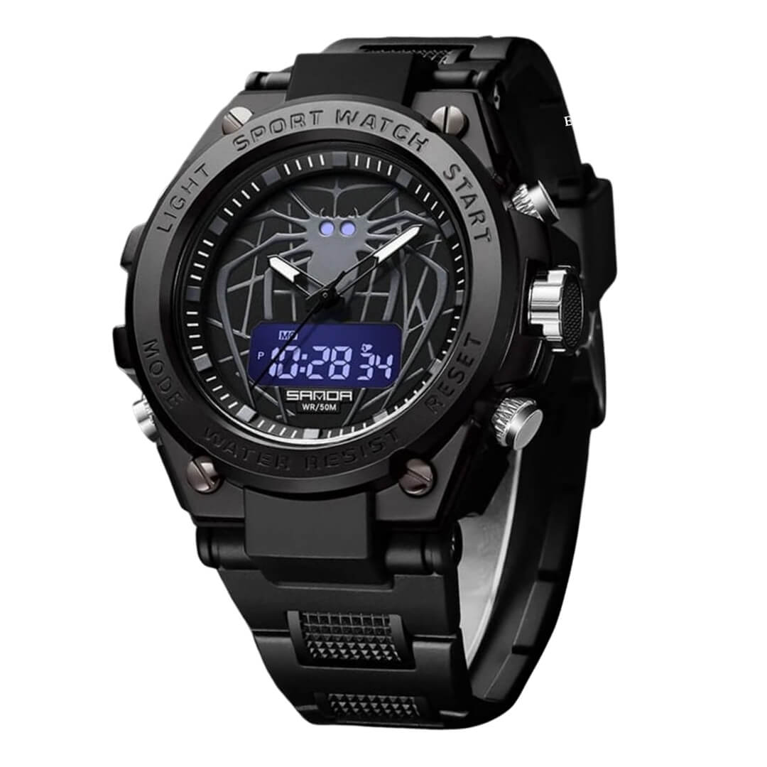 RELOJ SANDA SPIDER SAN-13 HOMBRE DEPORTIVO NEGRO - 1