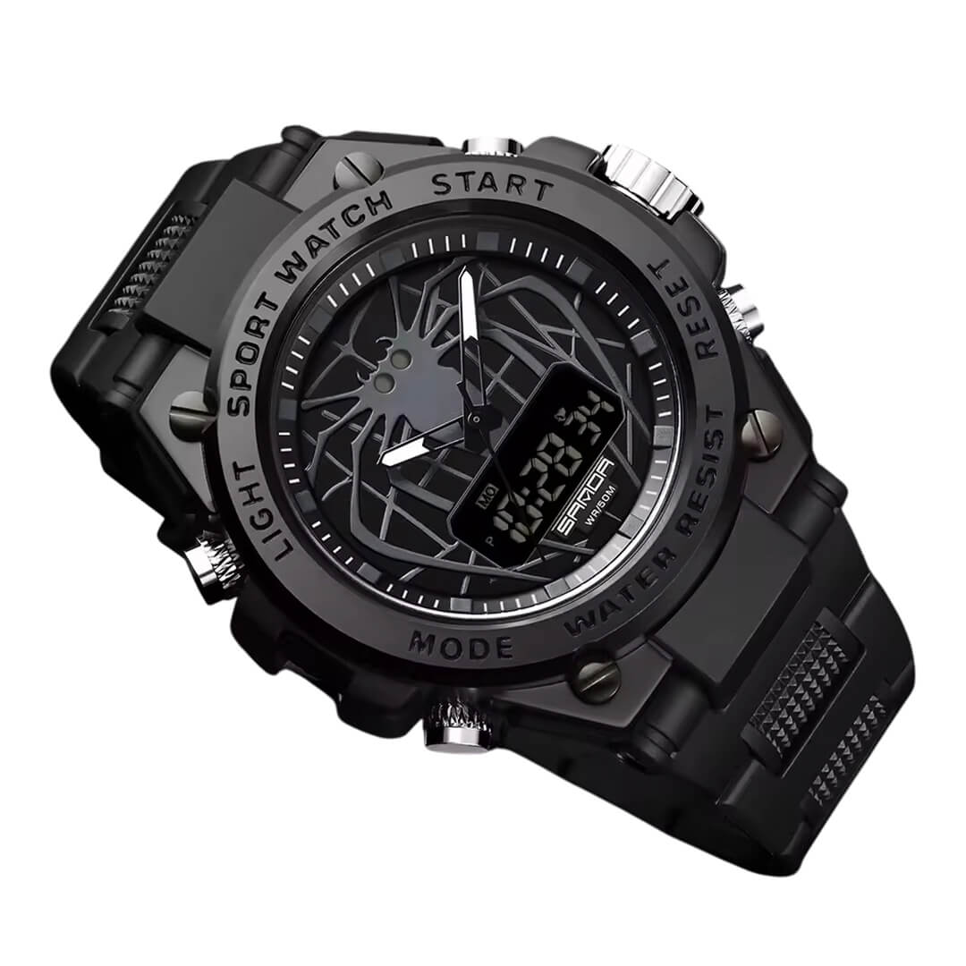 RELOJ SANDA SPIDER SAN-13 HOMBRE DEPORTIVO NEGRO - 2