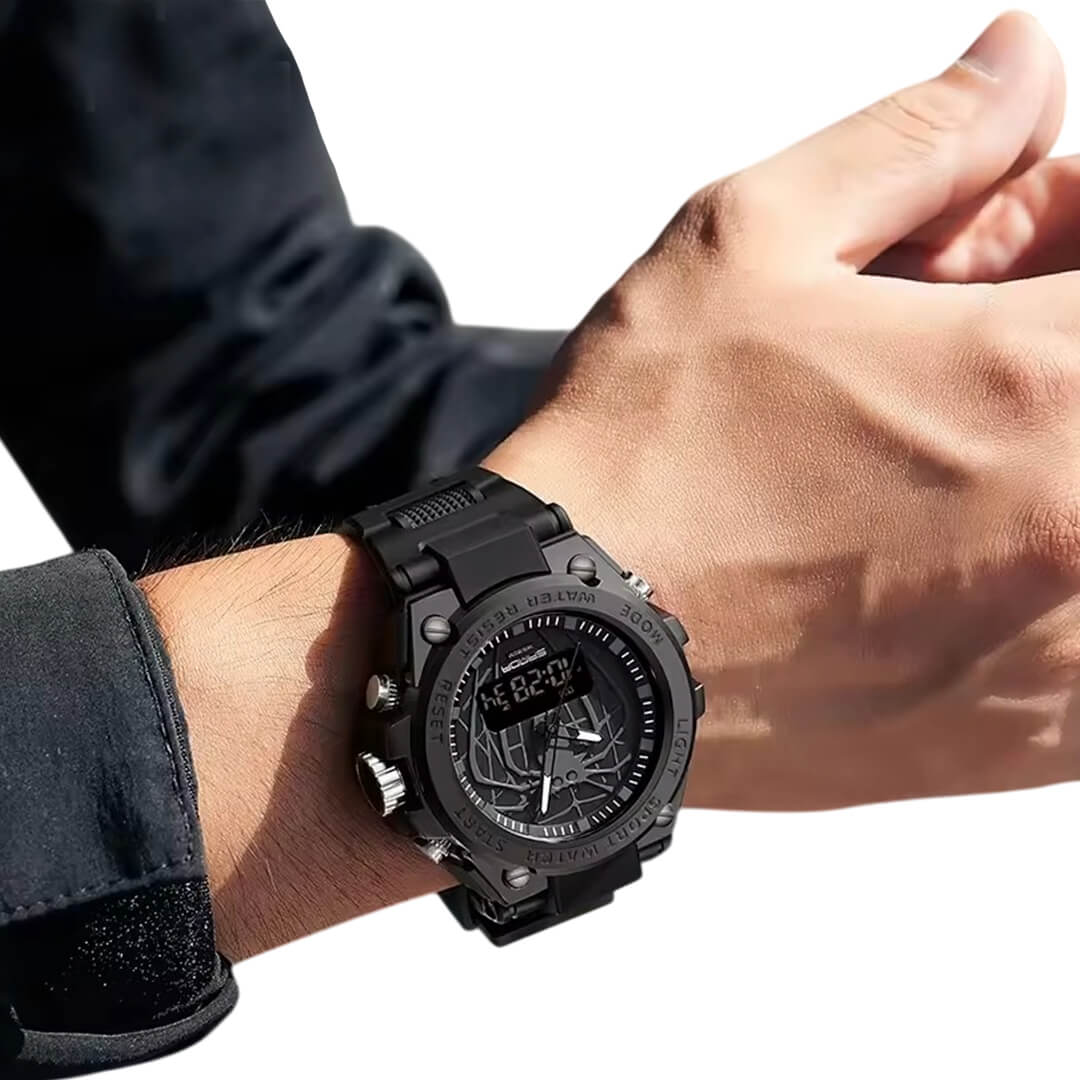 RELOJ SANDA SPIDER SAN-13 HOMBRE DEPORTIVO NEGRO - 4