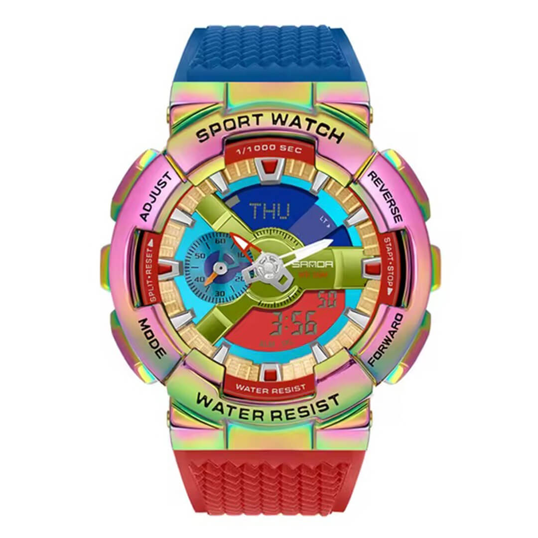RELOJ SANDA SAN-19 HOMBRE DEPORTIVO MULTICOLOR - 1