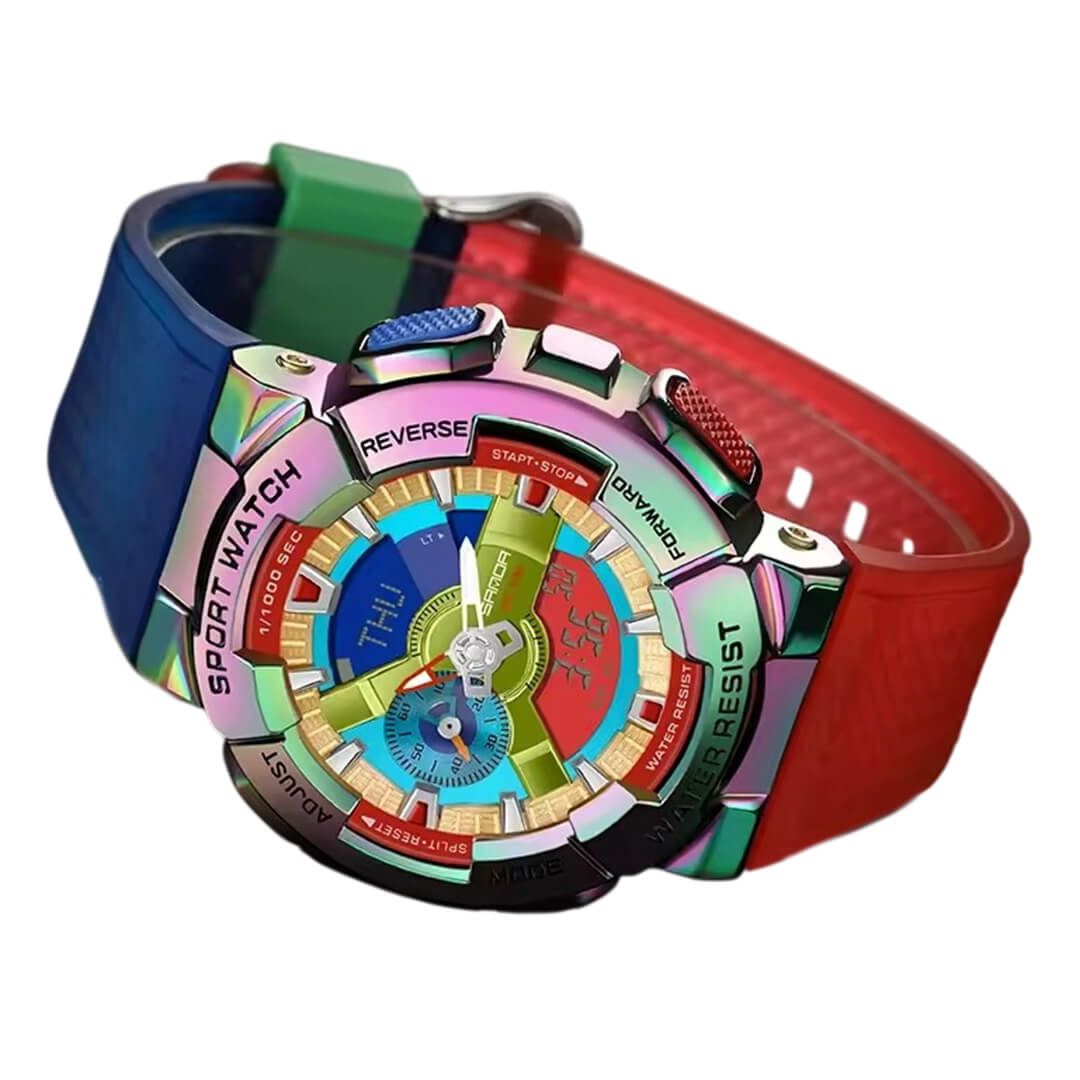 RELOJ SANDA SAN-19 HOMBRE DEPORTIVO MULTICOLOR - 3