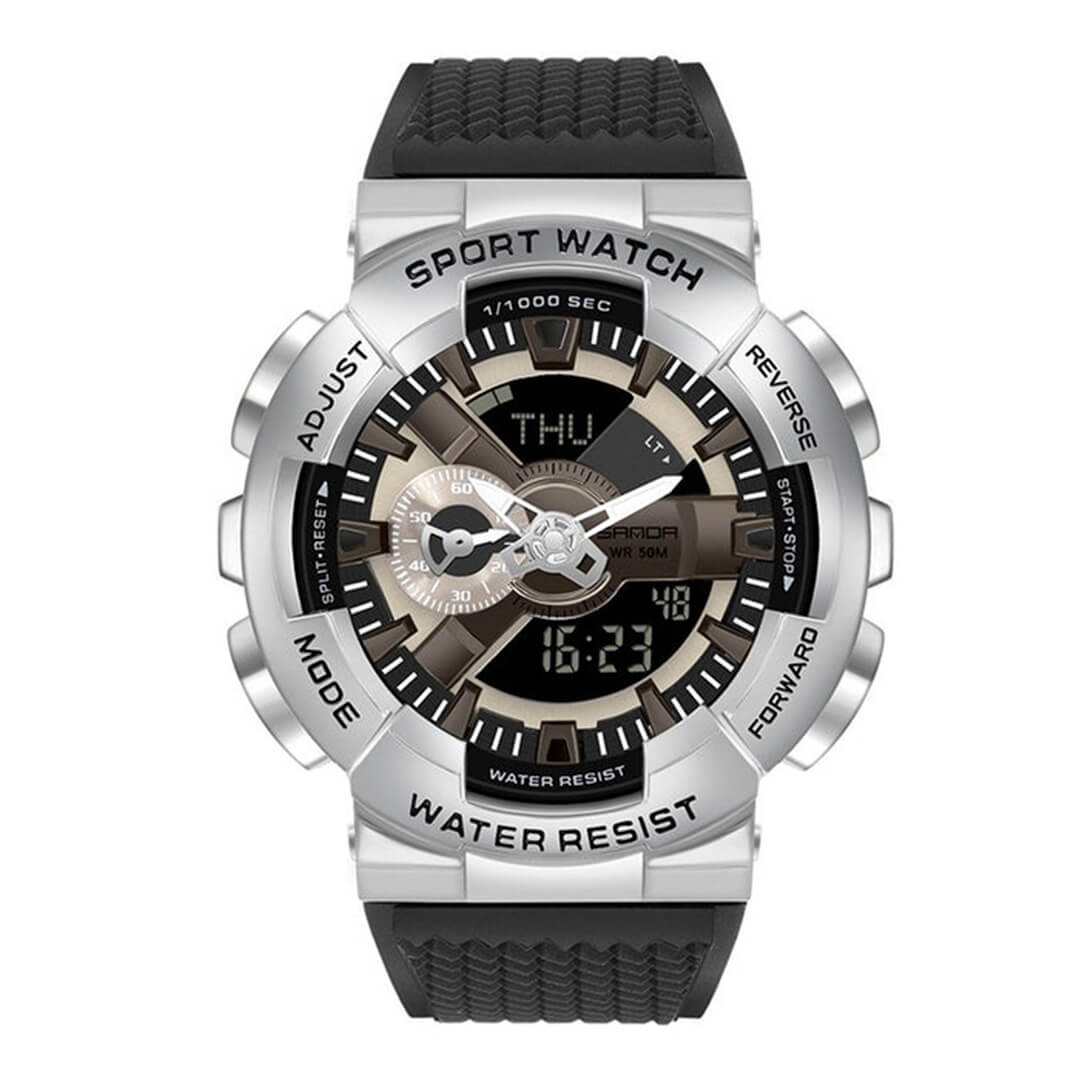 RELOJ SANDA SAN-20 HOMBRE DEPORTIVO NEGRO - 1