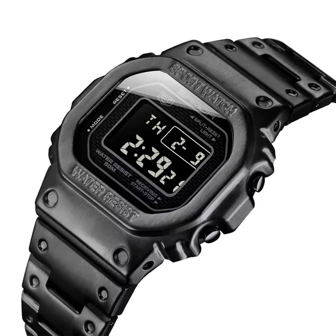 RELOJ SANDA SAN-27 HOMBRE ACERO NEGRO - 3